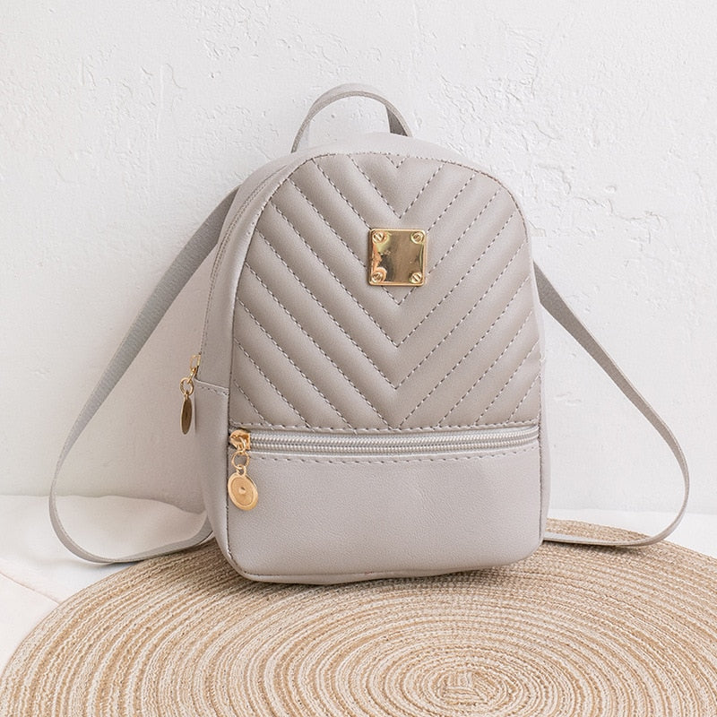 Mini Backpack for Women PU Leather Multifunction Crossbody Bag
