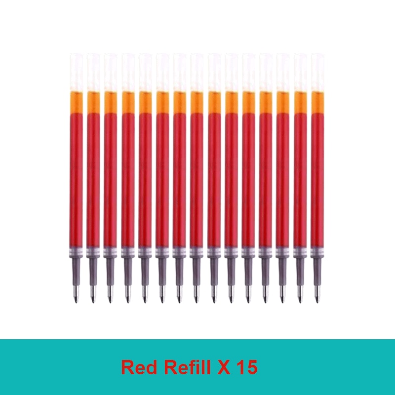 18/30PCS Gel Pen Set School supplies Black Blue Red ink Color 0.5mm Ballpoint pen Kawaii pen Students School Office Stationery