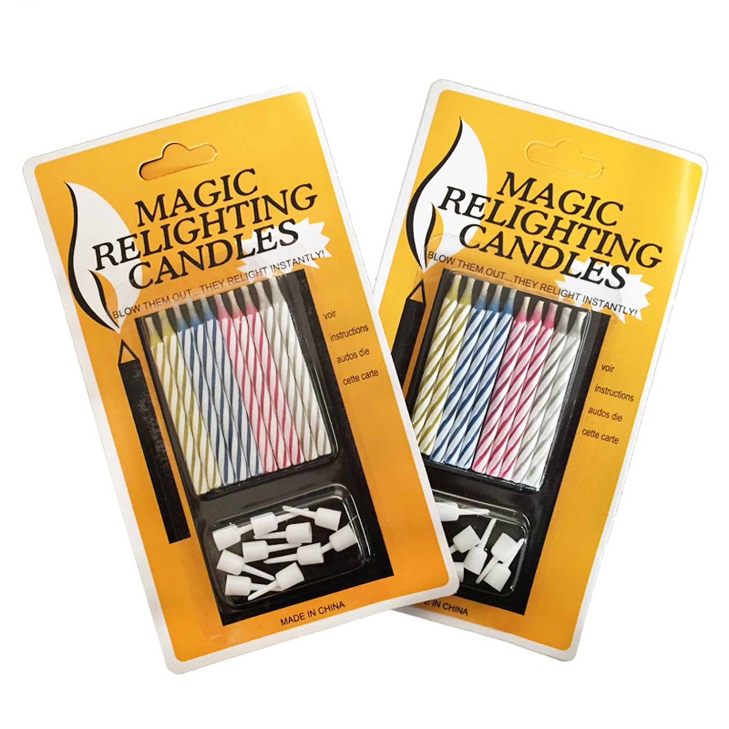 10Pcs Magic Relighting Birthday Candles