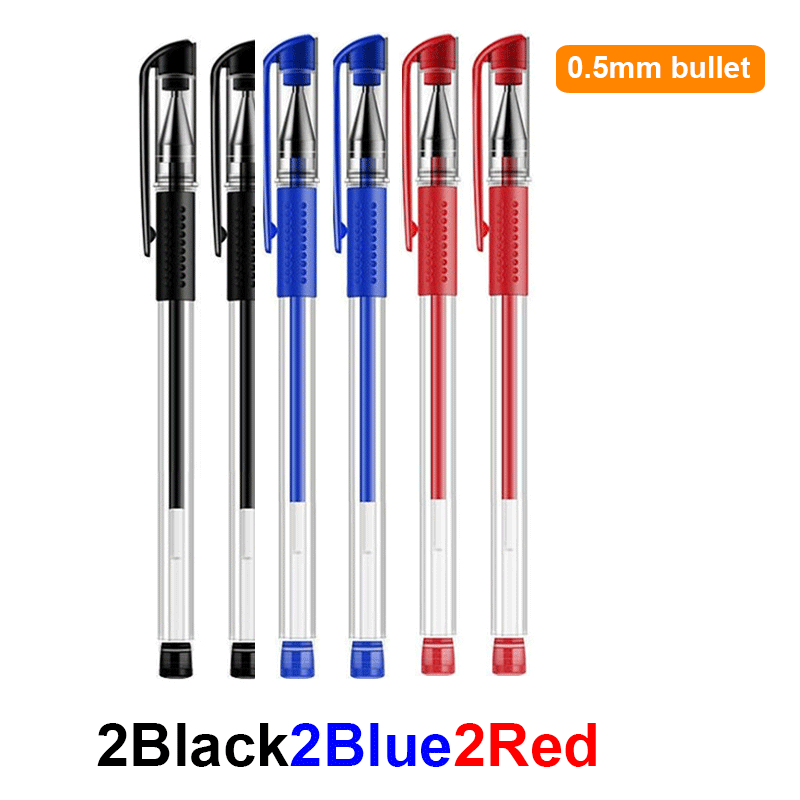18/30PCS Gel Pen Set School supplies Black Blue Red ink Color 0.5mm Ballpoint pen Kawaii pen Students School Office Stationery