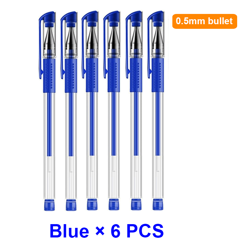 18/30PCS Gel Pen Set School supplies Black Blue Red ink Color 0.5mm Ballpoint pen Kawaii pen Students School Office Stationery