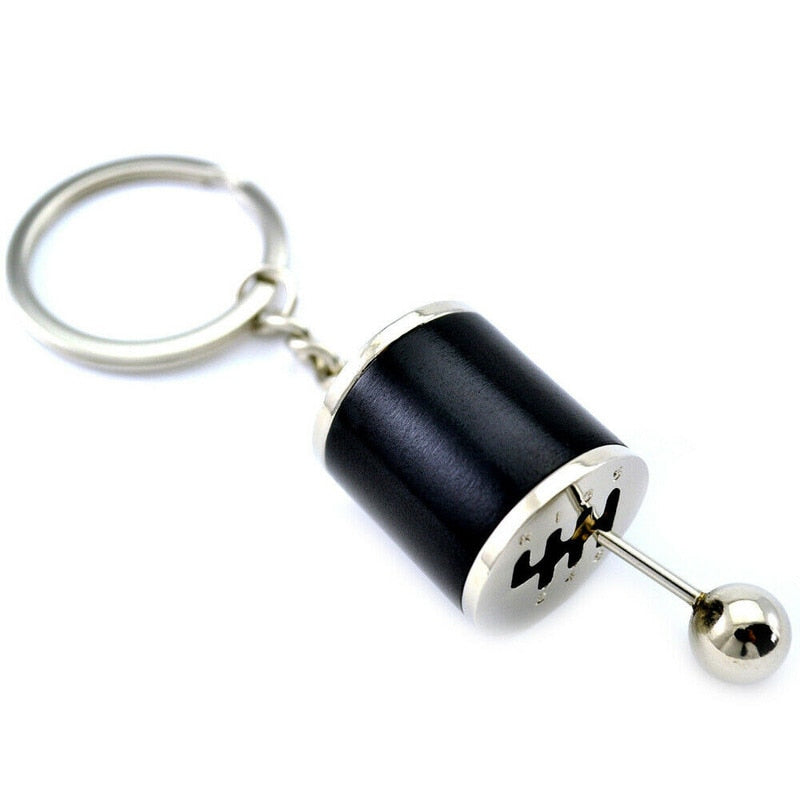 Mini Turbo Turbocharger Keychain Car-styling Keyring Gear Gearbox Pendant Keychain Stick Knobs Keyring Shift Metal Key Ring