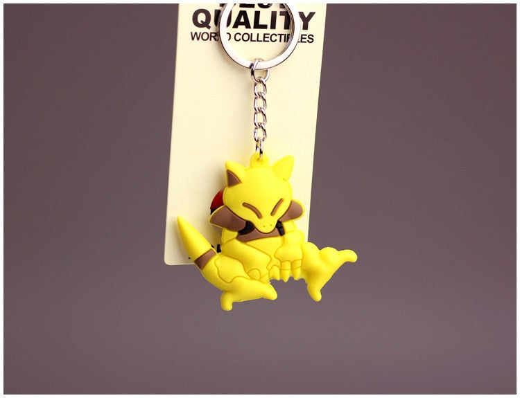 Pokemon Alloy Silicone Keychain Pendent