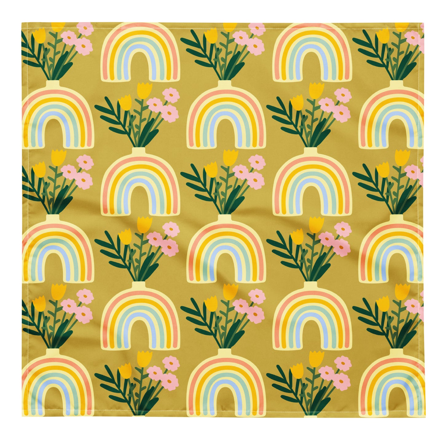 Raimbow Flower All-over print bandana