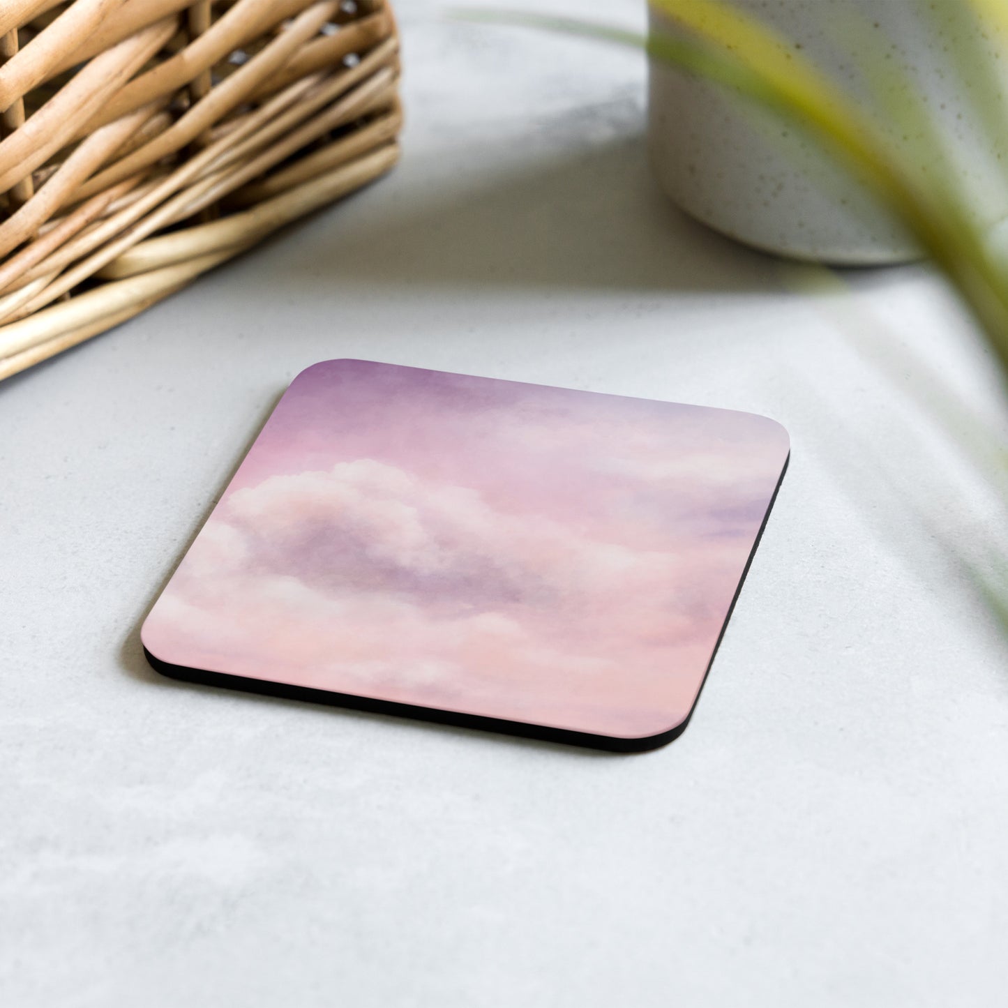 Clouds Cork-back coaster