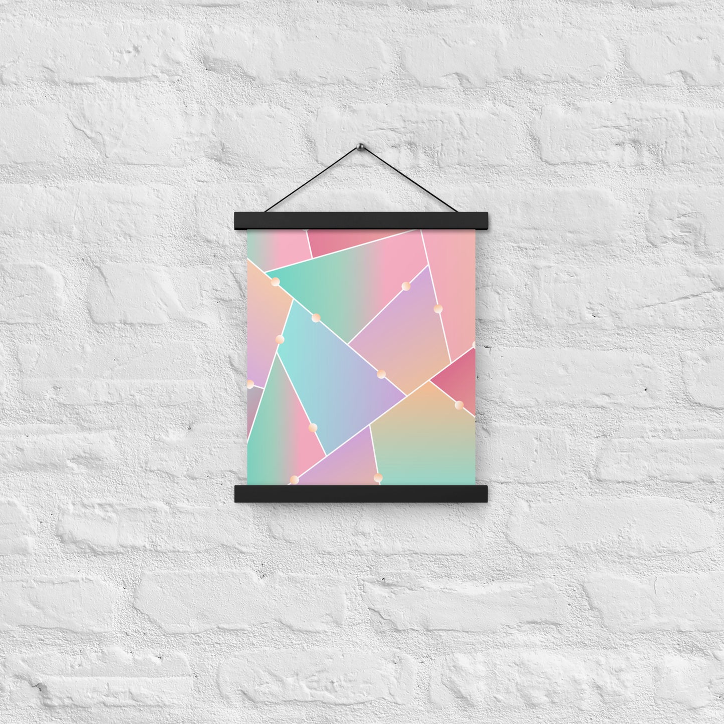 Triangle Pattern Poster with hangers