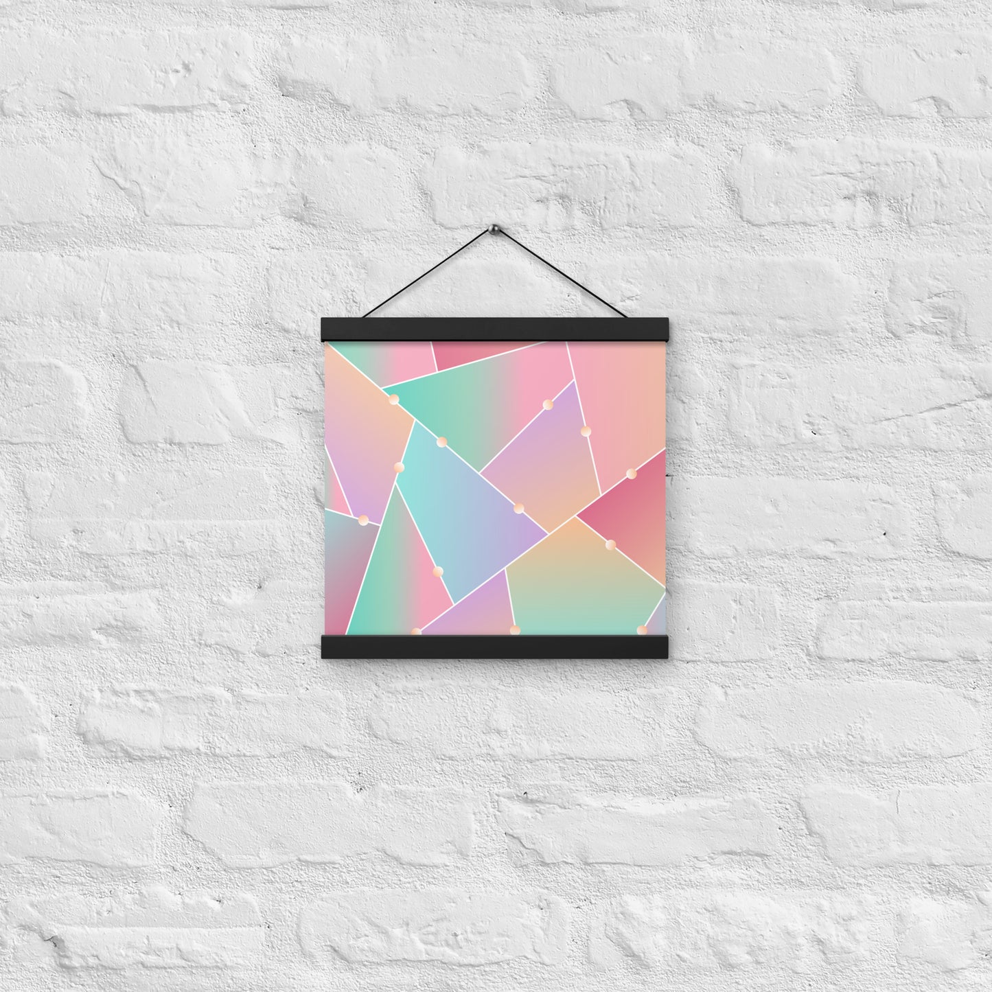 Triangle Pattern Poster with hangers