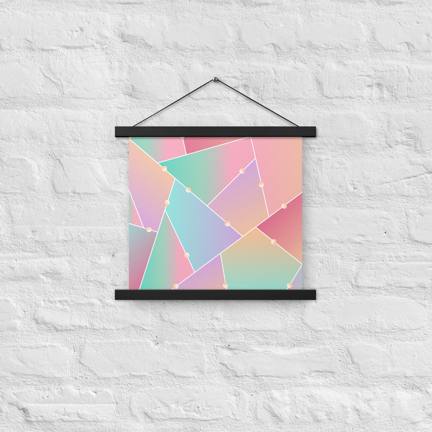 Triangle Pattern Poster with hangers