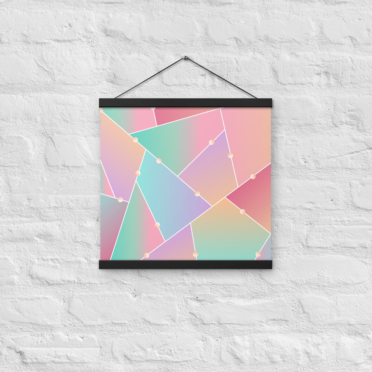 Triangle Pattern Poster with hangers