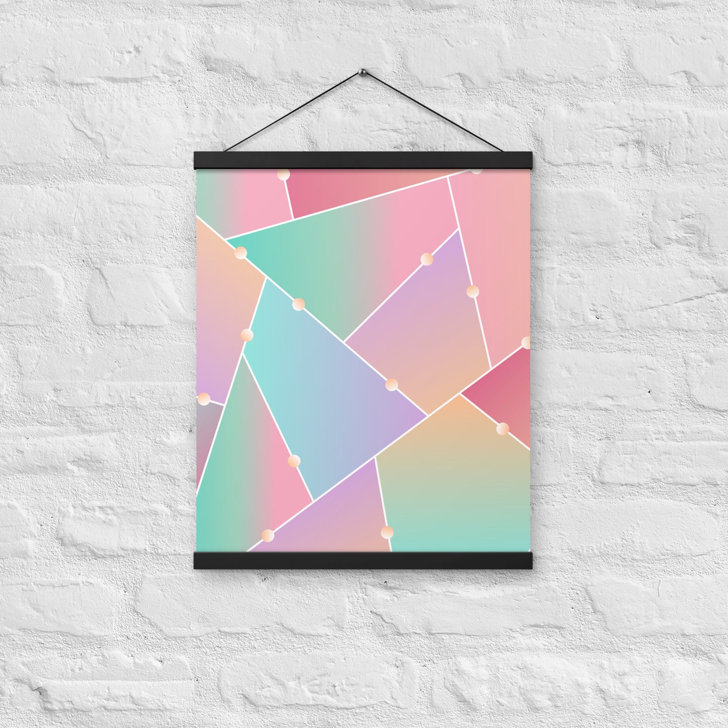 Triangle Pattern Poster with hangers