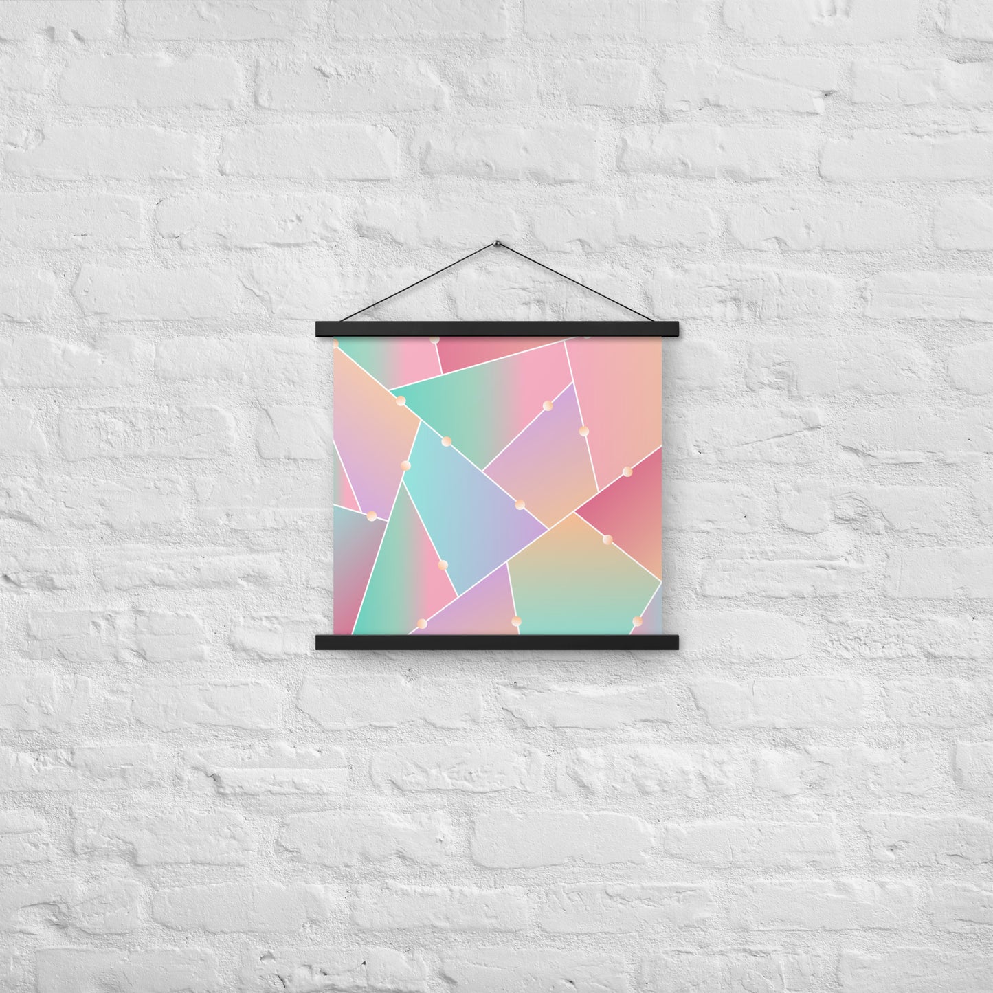 Triangle Pattern Poster with hangers