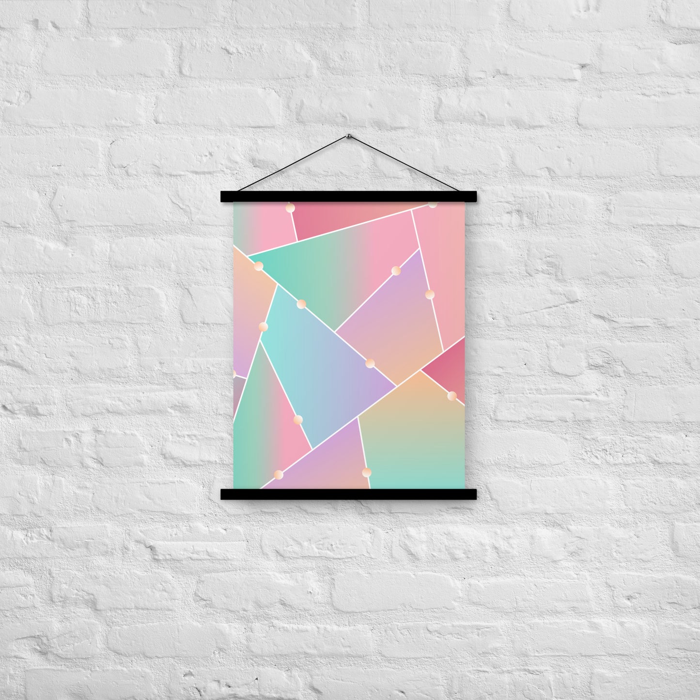 Triangle Pattern Poster with hangers