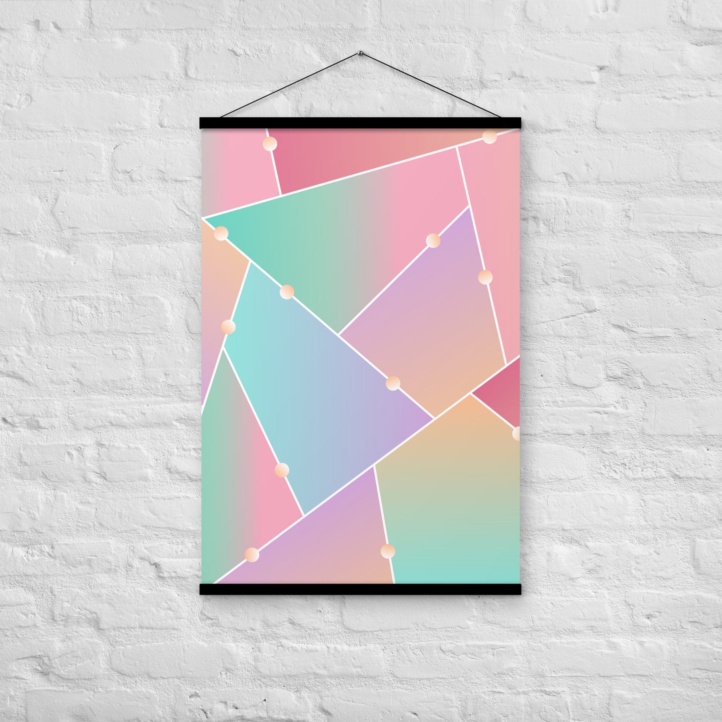 Triangle Pattern Poster with hangers