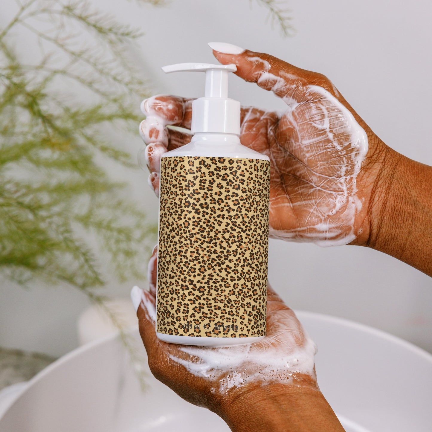 Leopard Print Floral hand & body wash