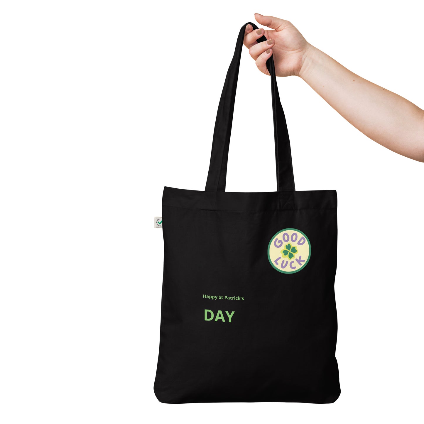 St Patrick's Day Organic fashion tote bag