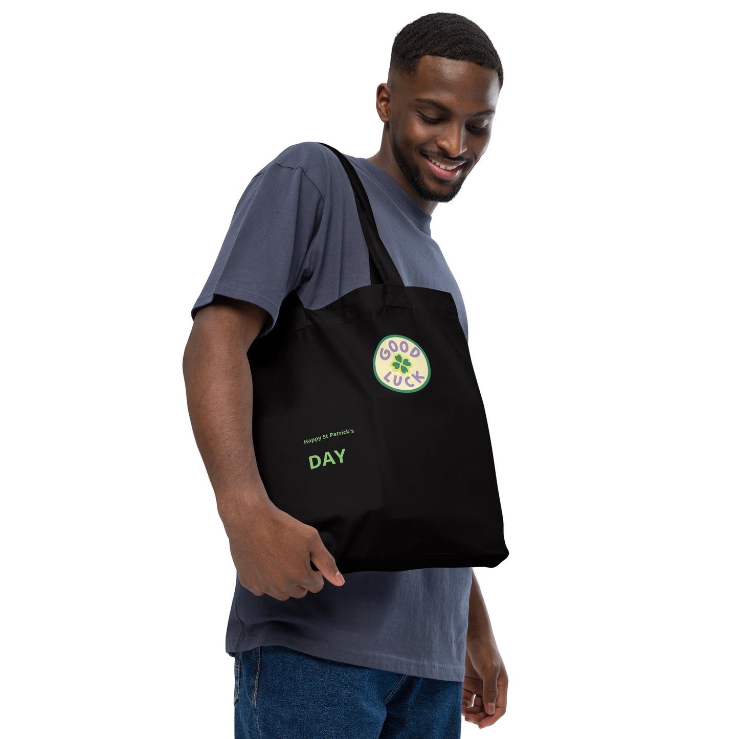 St Patrick's Day Organic fashion tote bag