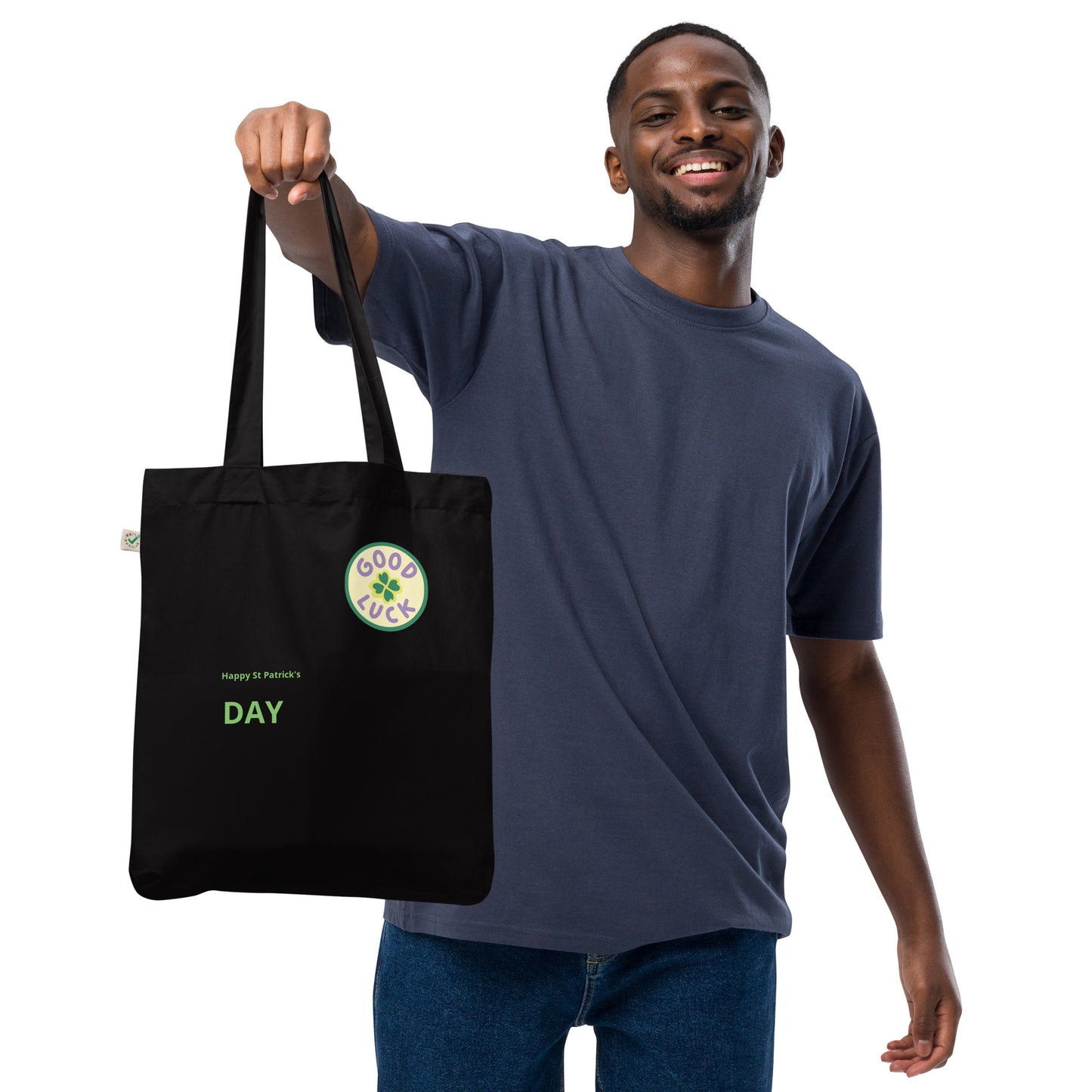 St Patrick's Day Organic fashion tote bag