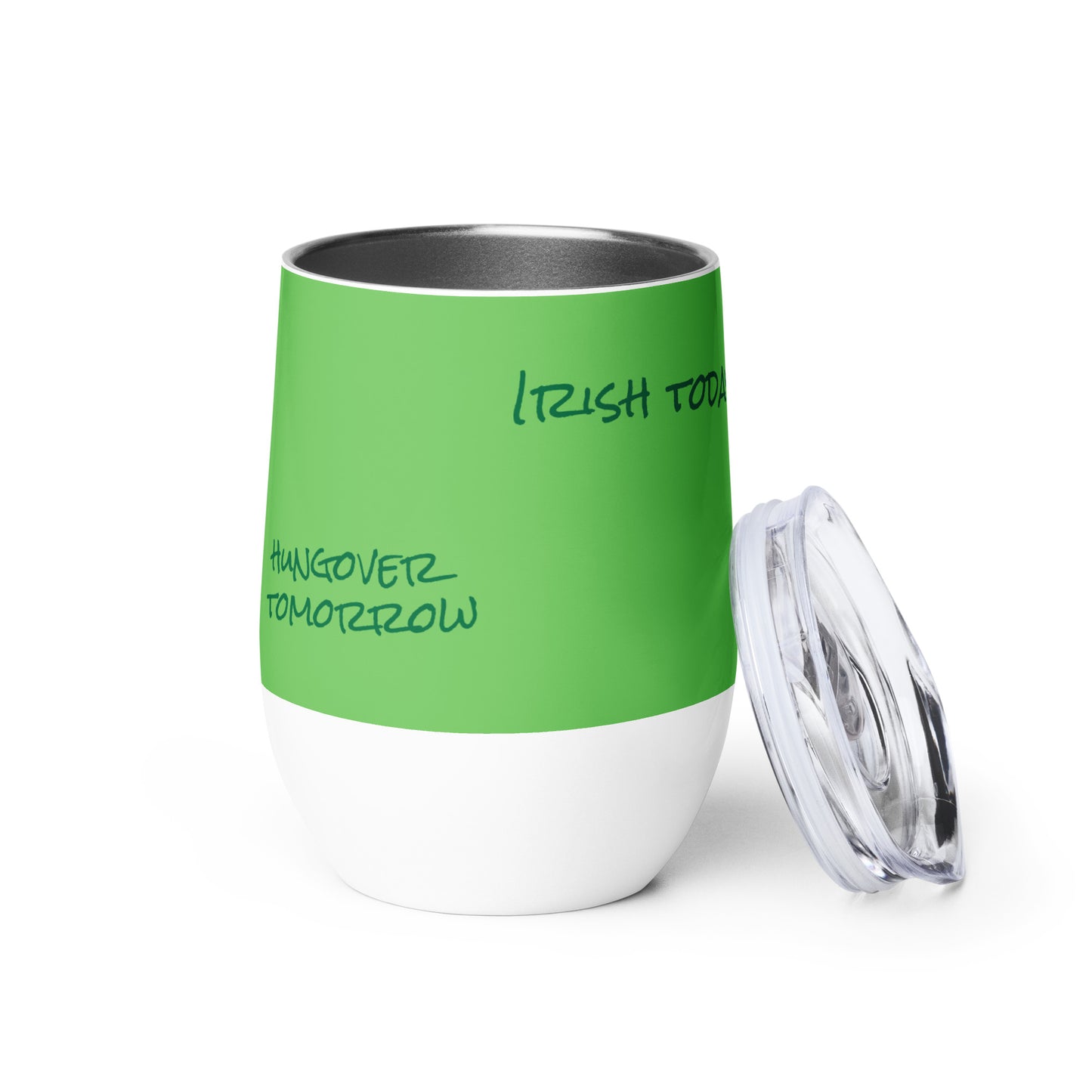 St Patrick's Day Wine tumbler