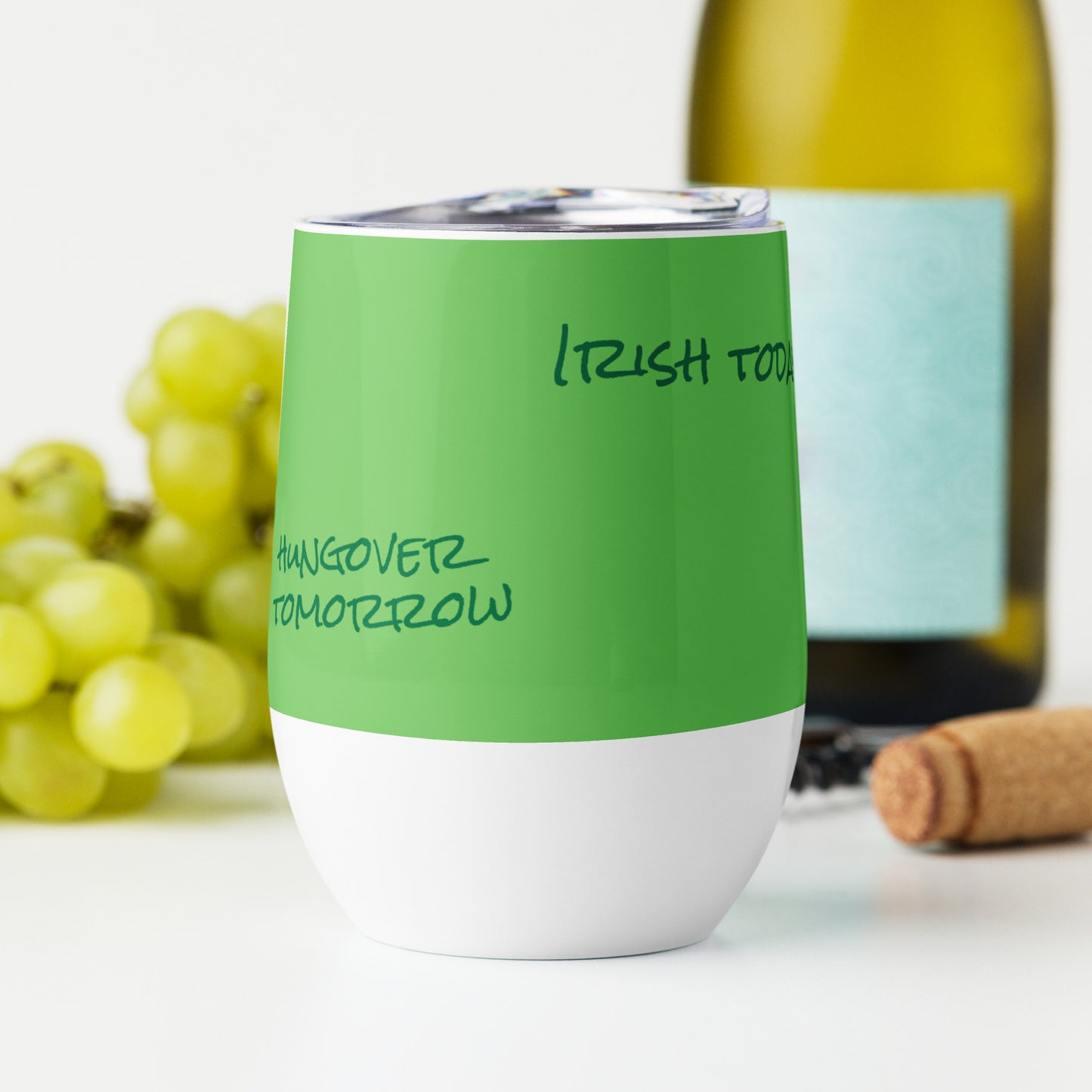 St Patrick's Day Wine tumbler