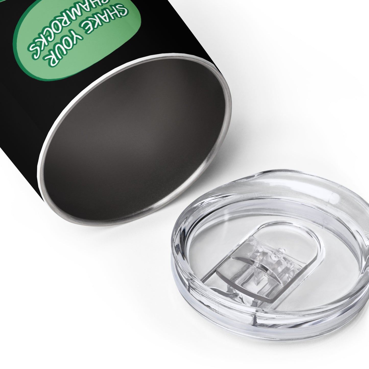 Shake Your Shramrocks Wine tumbler