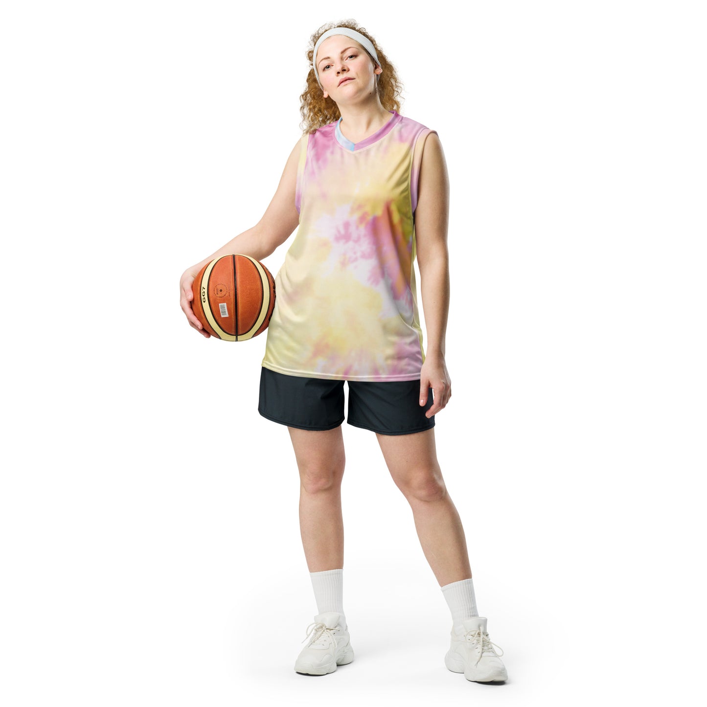 Tye Dye Recycled unisex basketball jersey