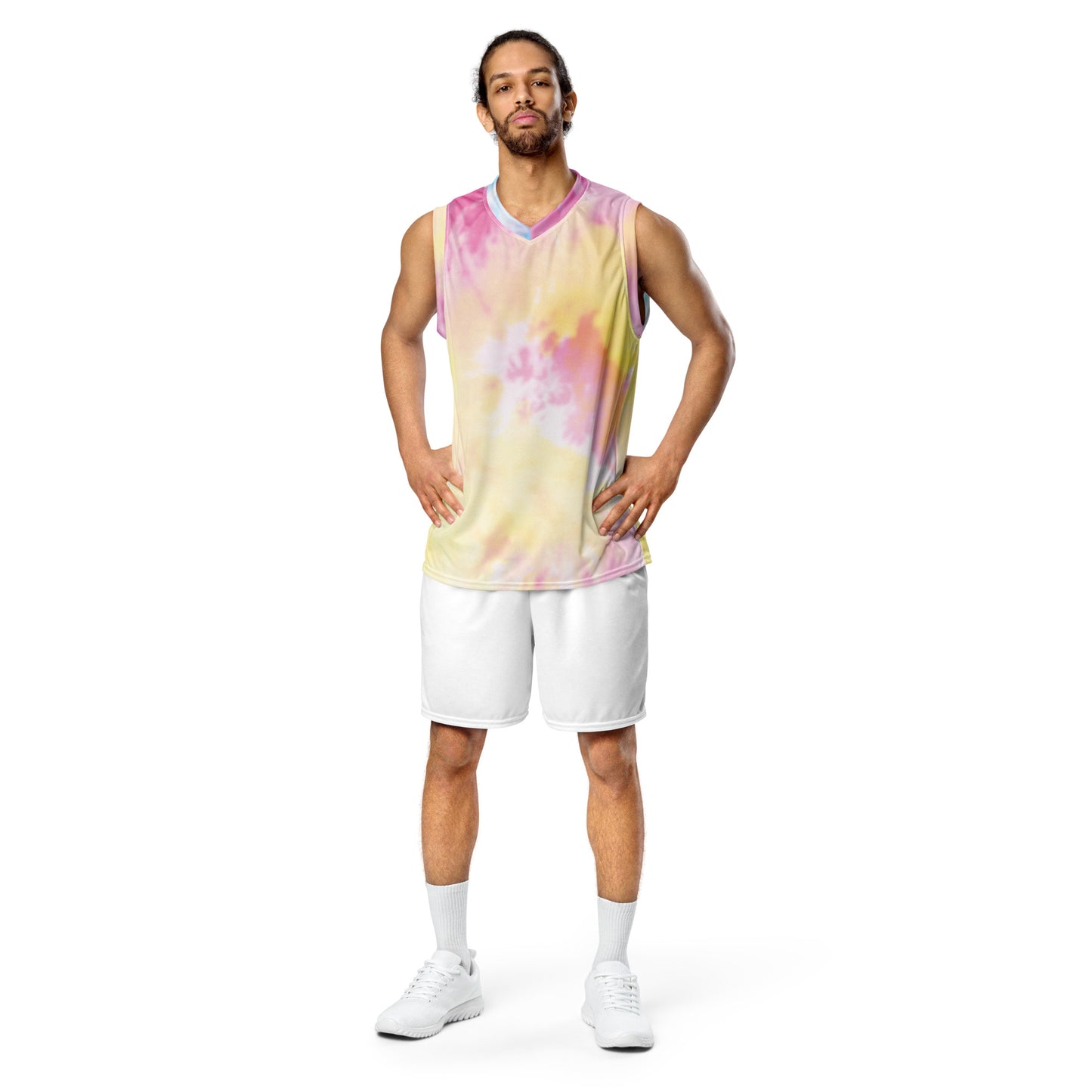 Tye Dye Recycled unisex basketball jersey