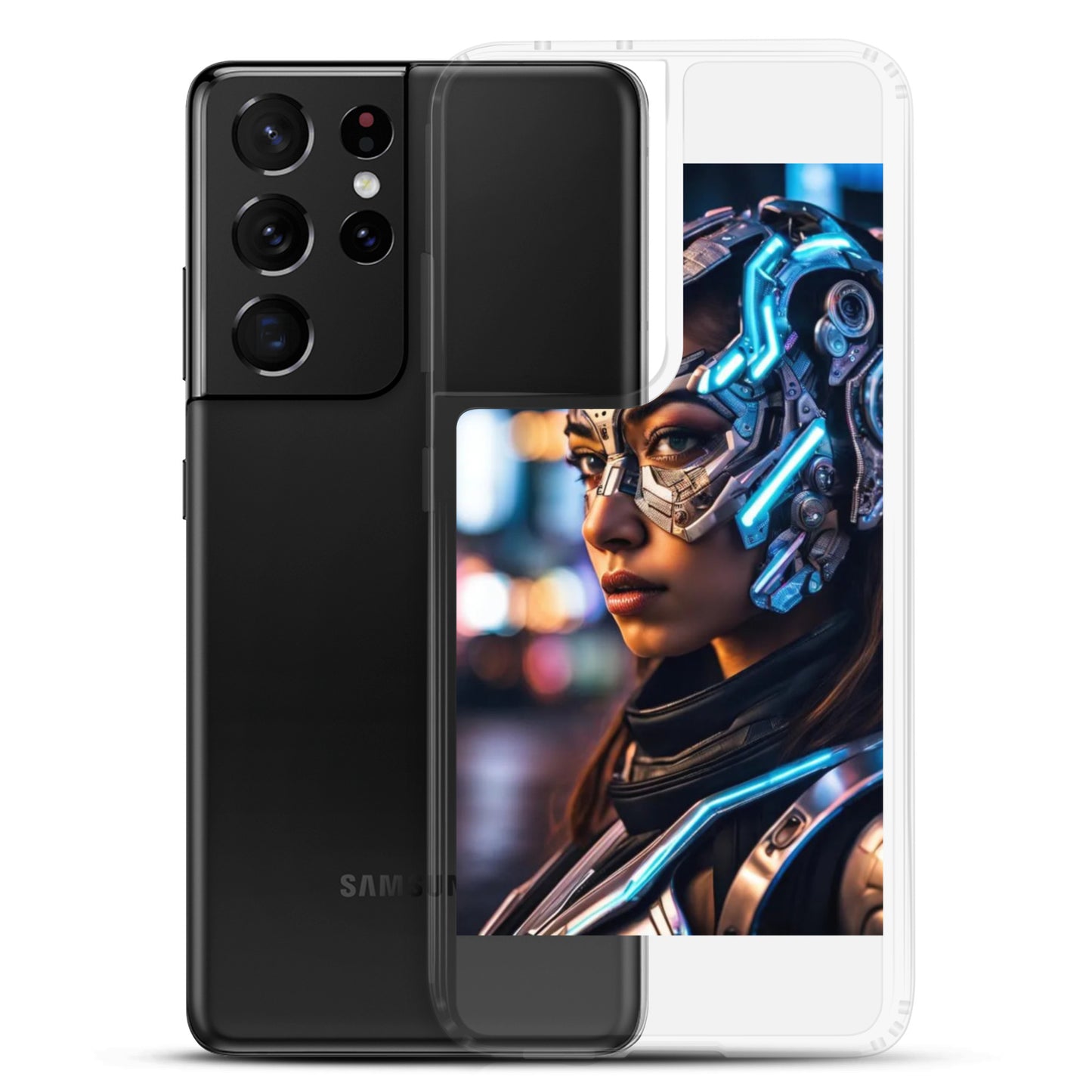 Cyborg Woman Clear Case for Samsung®