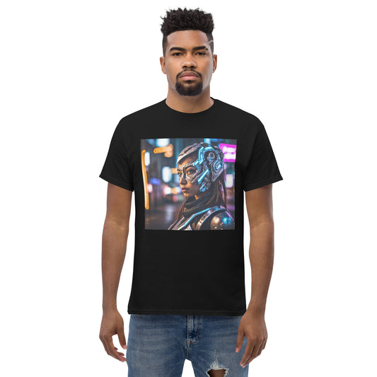 Men's classic tee Futuristic Cyborg Woman