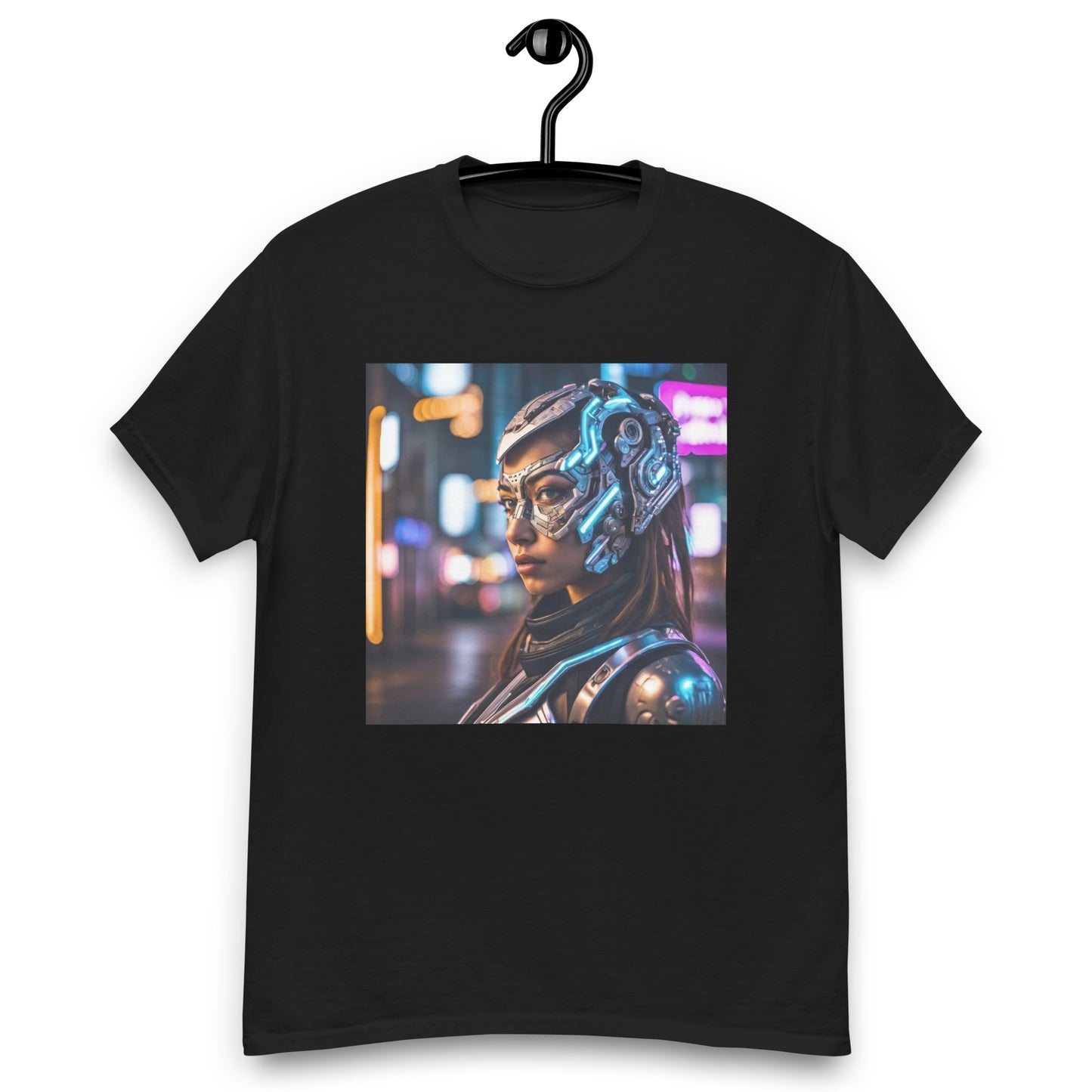 Men's classic tee Futuristic Cyborg Woman