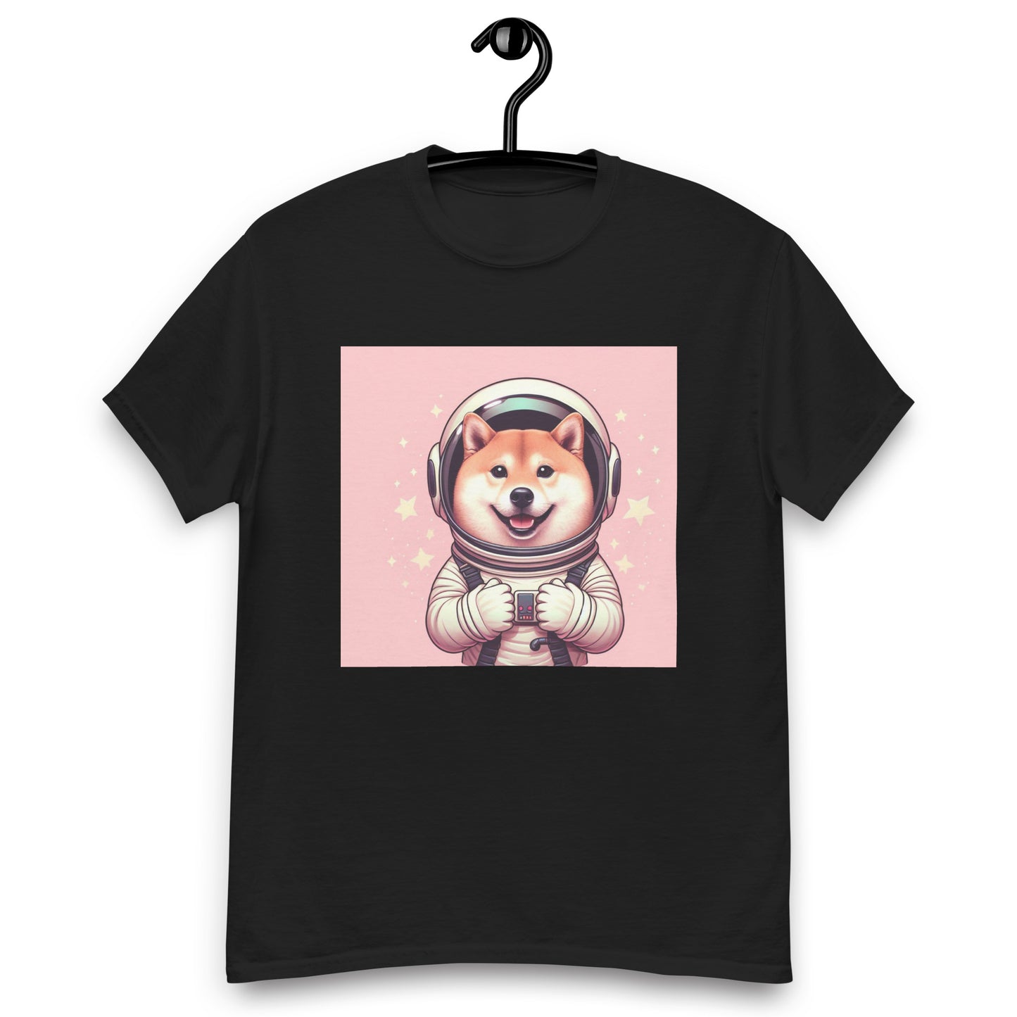 Pink Shiba Atronaut Men's Classic T-Shirt