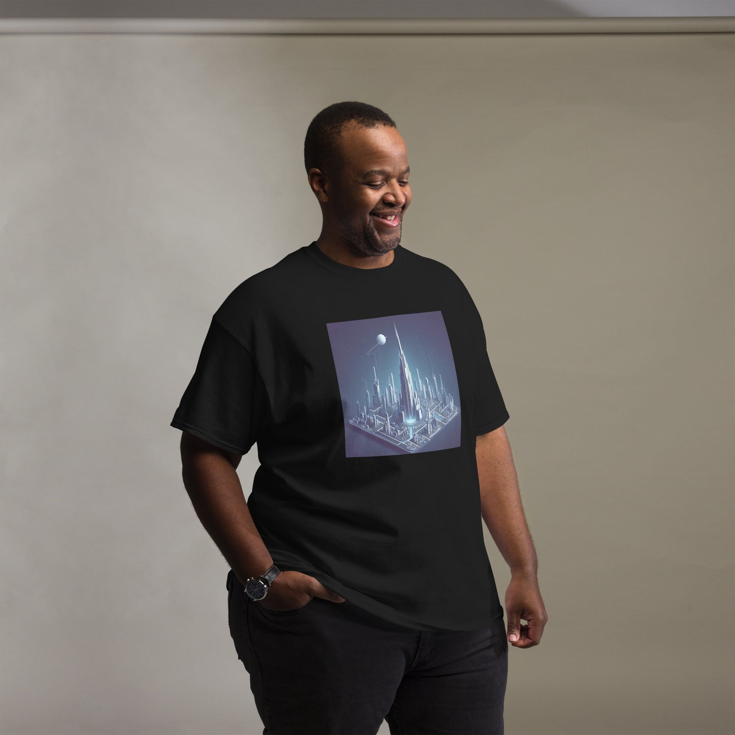Futuristic City Men's Classic T-Shirt