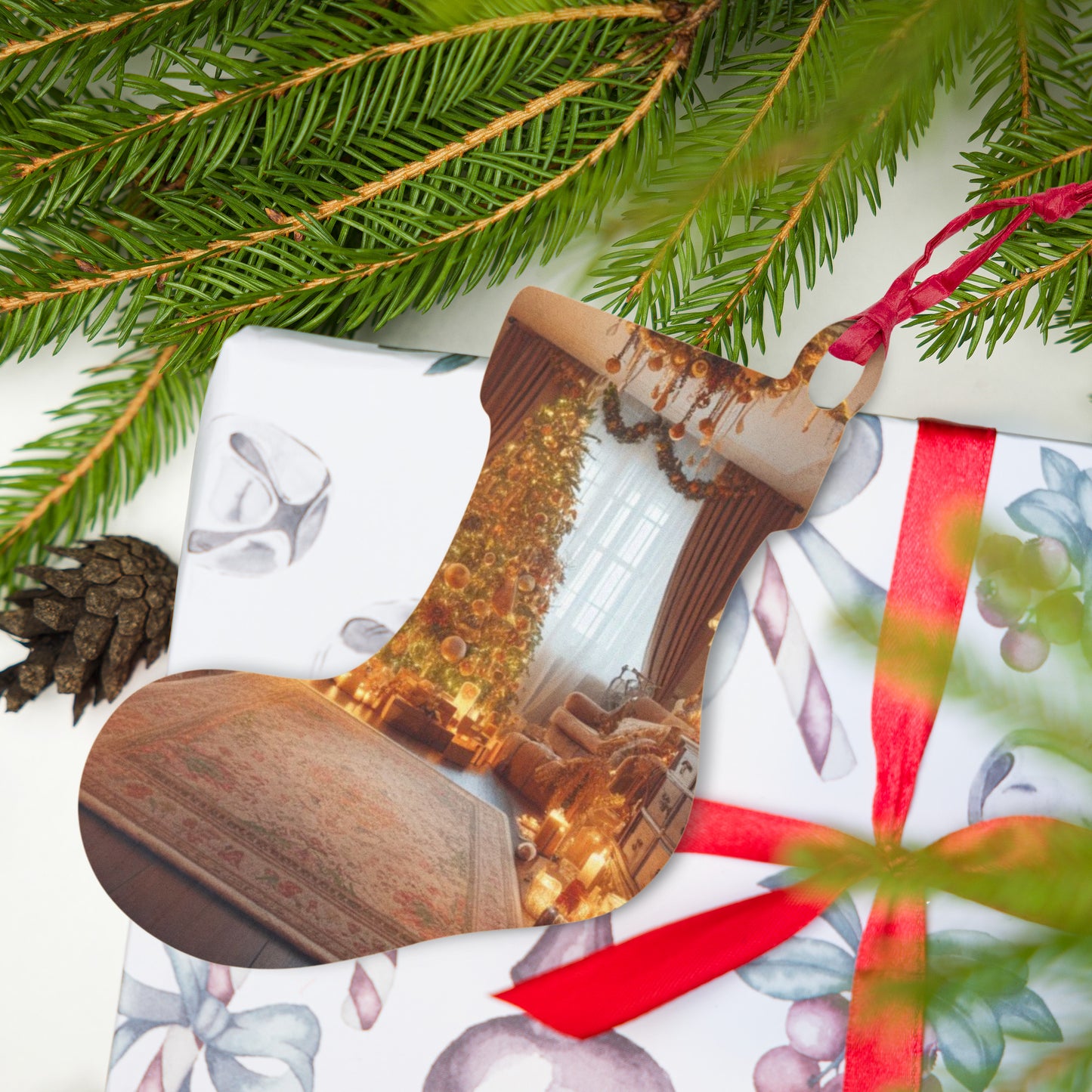 Christmas Evening Wooden ornaments