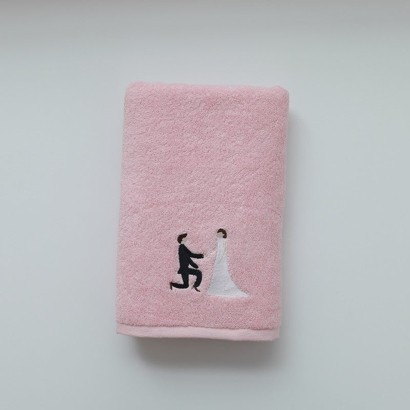 Thick Cotton Wedding Gift Bath Towels His And Hers
