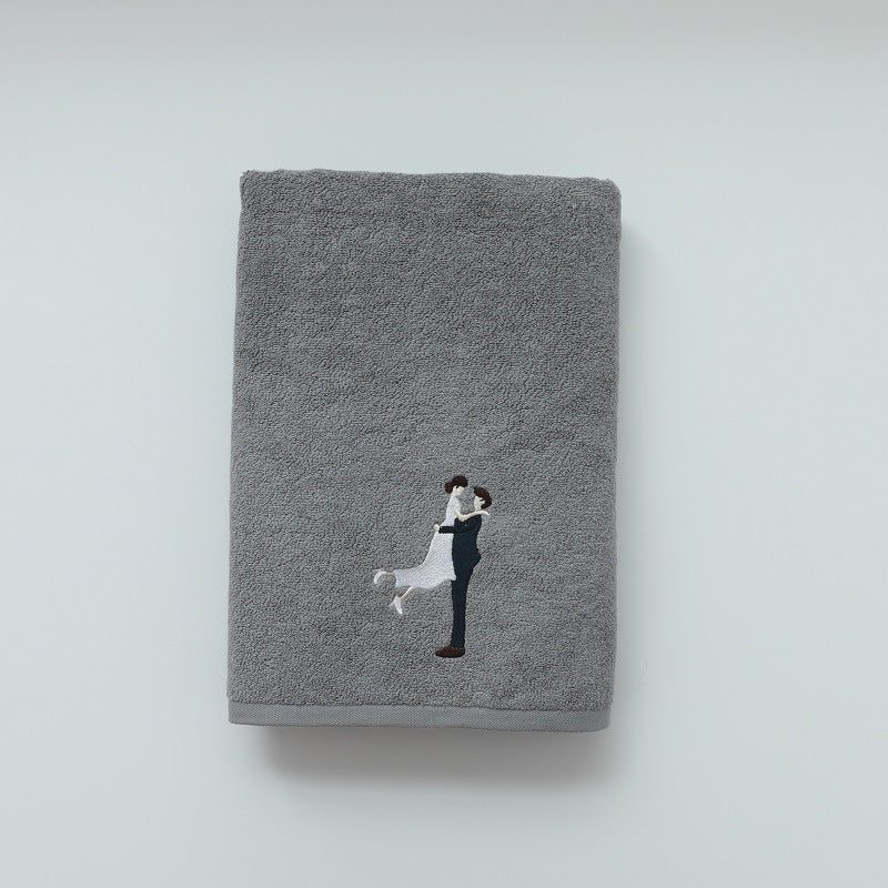 Thick Cotton Wedding Gift Bath Towels His And Hers