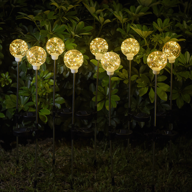 Outdoor Solar Ball Sparkle Lamp
