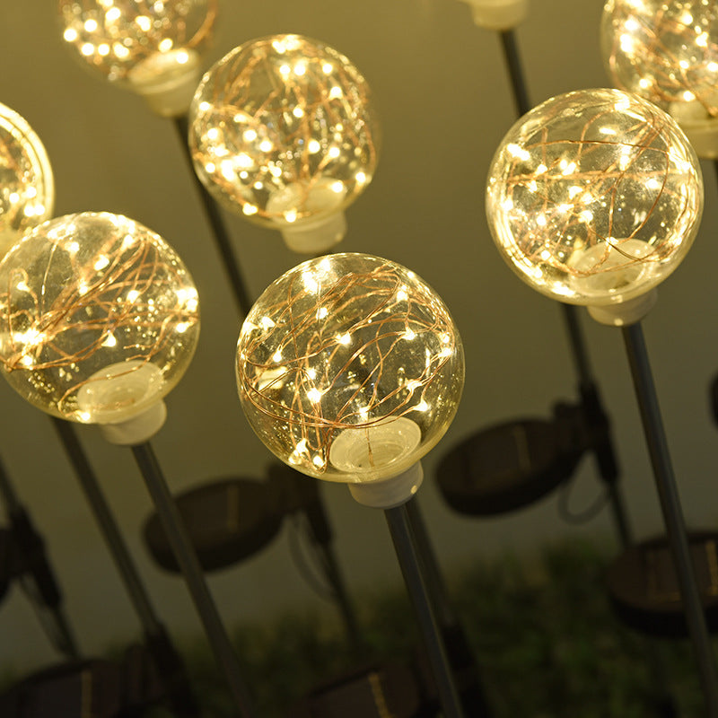 Outdoor Solar Ball Sparkle Lamp