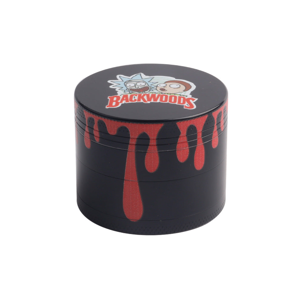 Alloy Rick And Morty/Cookies Herb Grinder Four Layer