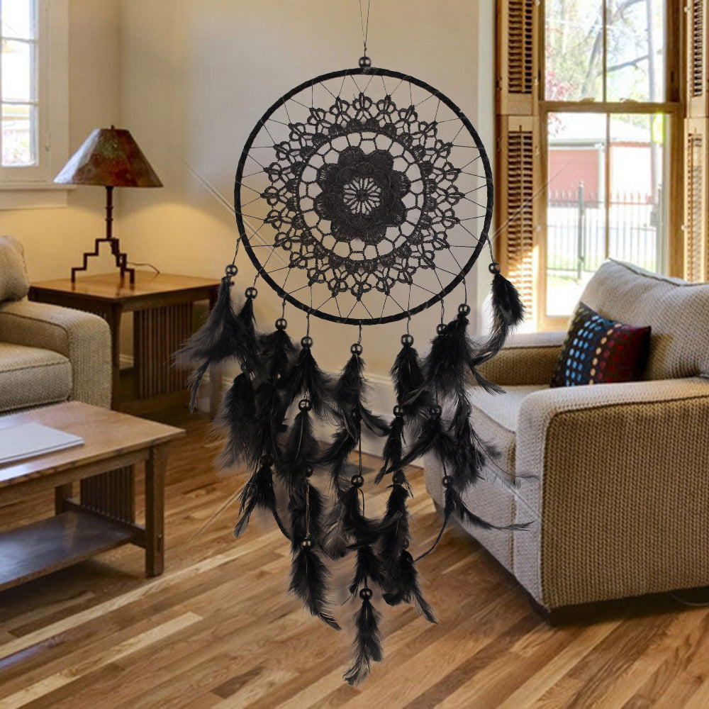 New Natural Feathers Hanging Dreamcatcher