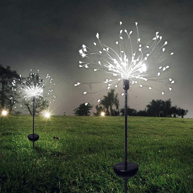 Solar Powered Fairy Firework LED Lights