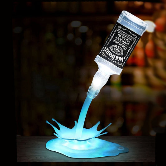 3D Pouring Wine/Spirit/Champagne Lamp Design LED Colorful Atmosphere Light