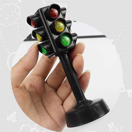 Traffic Lights Model Simulation Mini Plastic Parking Scene Signal Lamp Early Education Learning Toys