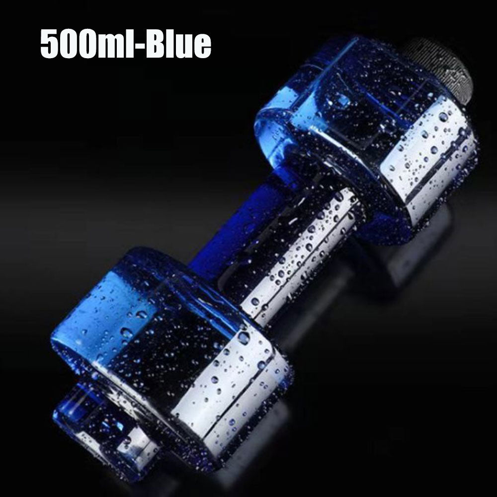 500/1500/2200ml PET Dumbbell Shaped Kettle Outdoor Fitness Cycling Water Bottle Weight Strong Water Drinks Accessories