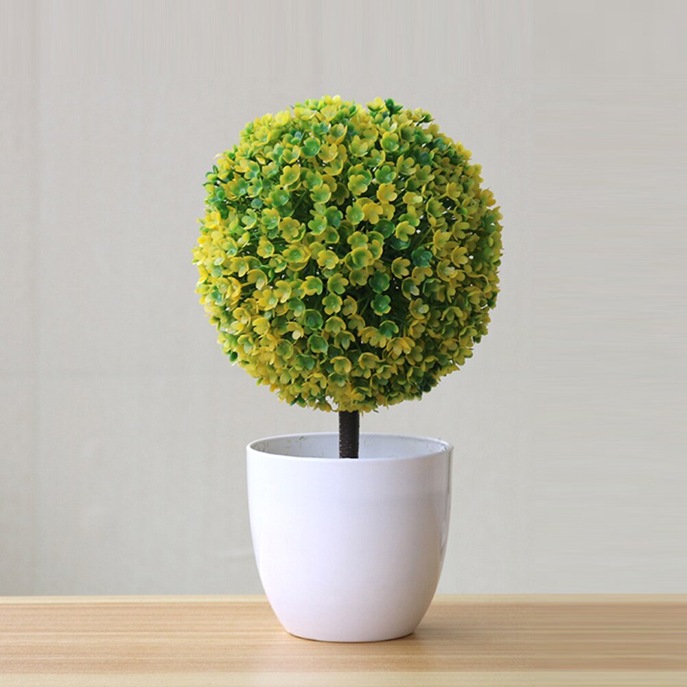 Artificial Potted Topiary Ball Multiple Colours
