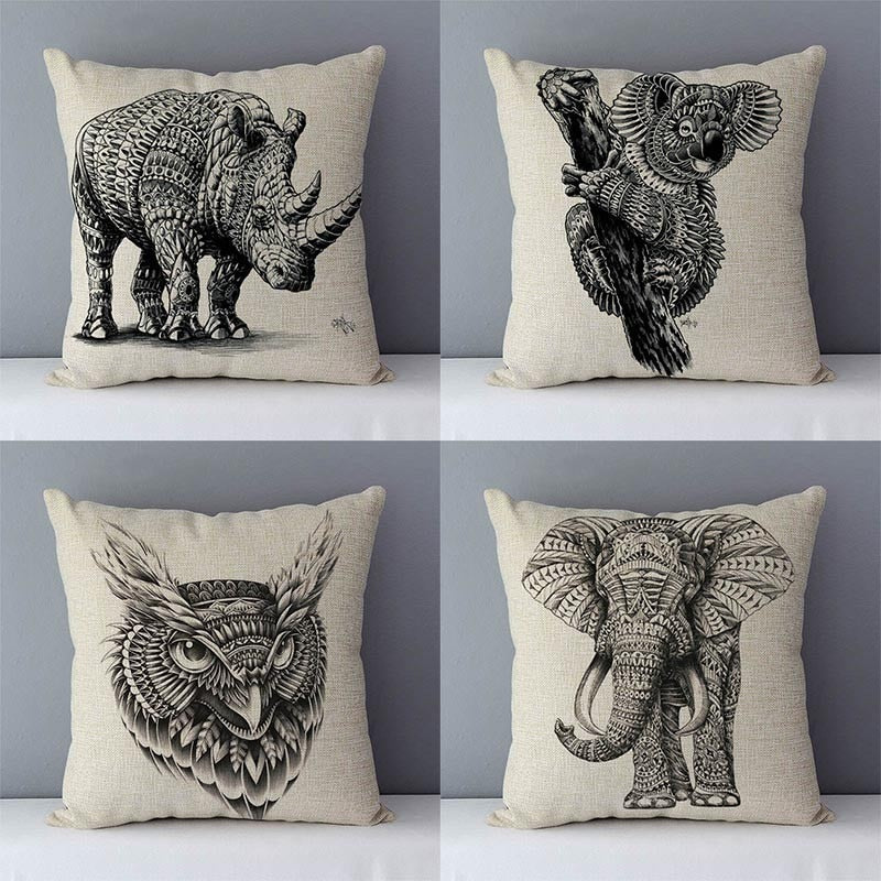UltraSoft Animal Cushion Covers Various Designs