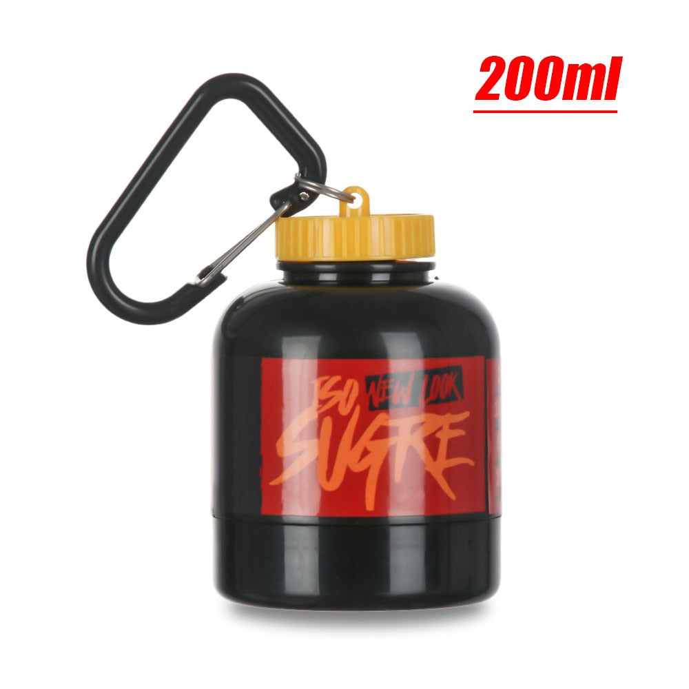 Mini Portable Protein Powder Storage Bottles With Keychain