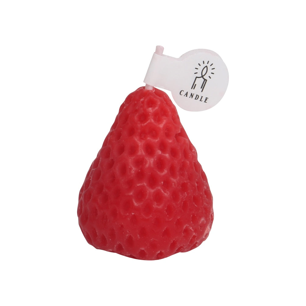 1PC/4PCS Strawberry Decorative Aromatic Candles