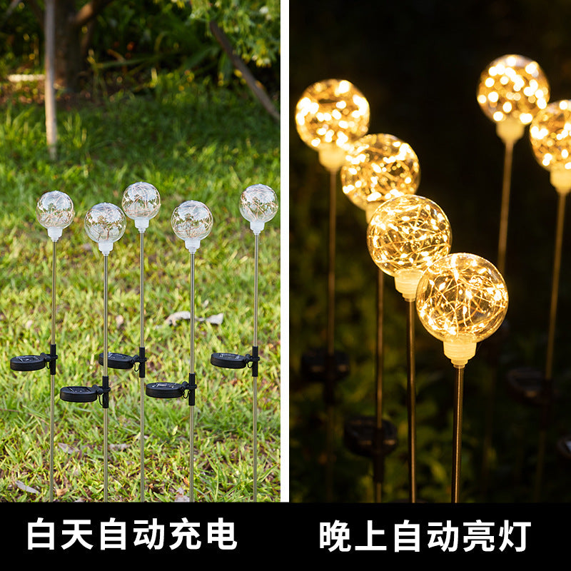Outdoor Solar Ball Sparkle Lamp