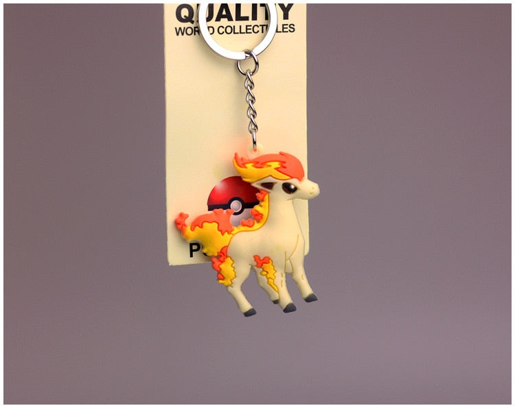Pokemon Alloy Silicone Keychain Pendent