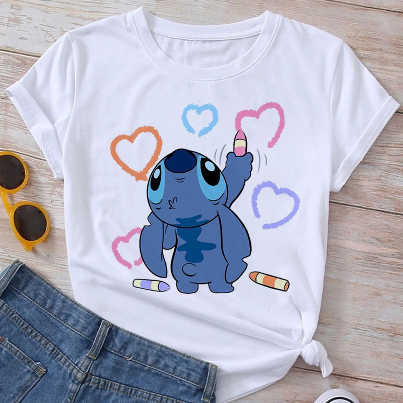 Womens Stitch T-Shirt's Various Styles