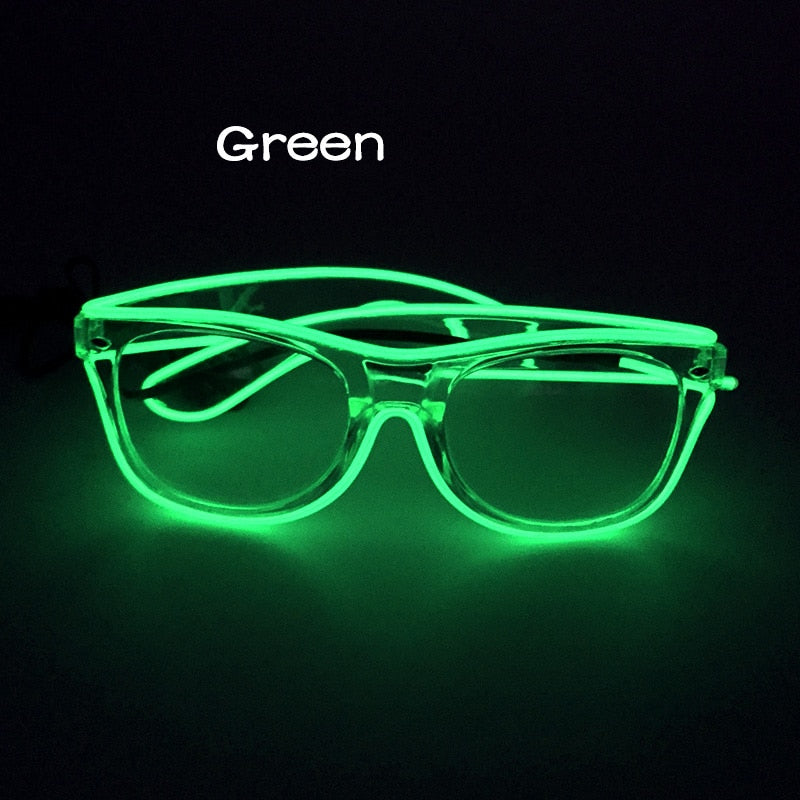 Colourful Neon LED Flashing Glowing Glasses Various Designs